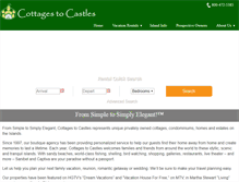 Tablet Screenshot of cottages-to-castles.com